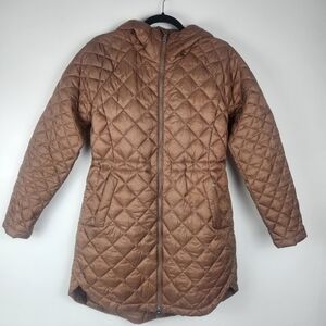 Athleta Brown Quilted Puffer Jacket